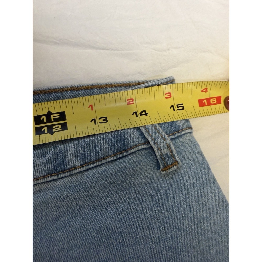 Vintage 90s Y2K Light Blue Wash Denim Button Front Maxi Skirt~L~Pencil Stretch - Picture 8 of 10